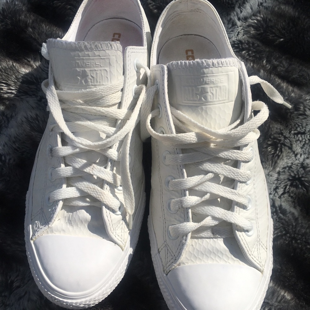 Leather converse shoes